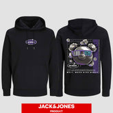 1055 "Welt, mach dich bereit" Abschluss Hoodie by Jack&Jones beidseitig bedruckt